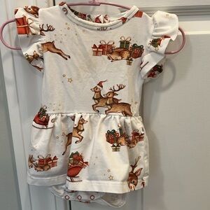 Adorable Christmas Skirted Onesie 🚭🎄